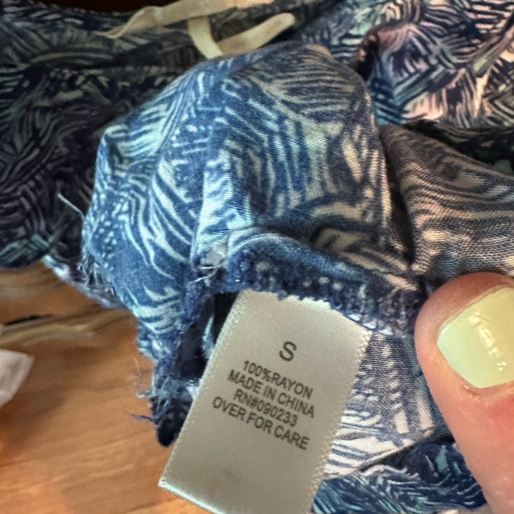 Blue Patterned Romper - Picture 5 of 10